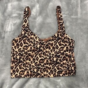 Aerie Leopard Print Crop Top